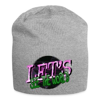 present far away countries jokes statement - Jersey-Beanie - Grau meliert - Vorne