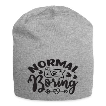 Normal est ennuyeux - Bonnet en jersey - gris chiné - Devant