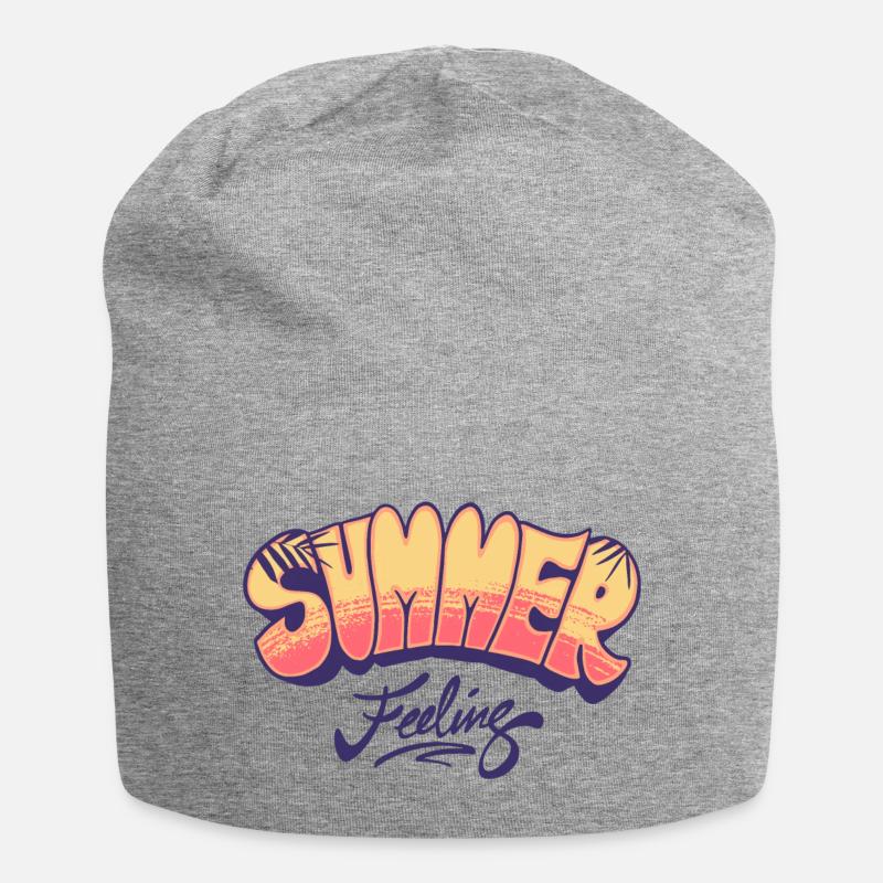 Summer Feeling Summer Sun Party Fun - Jersey Beanie - heather grey
