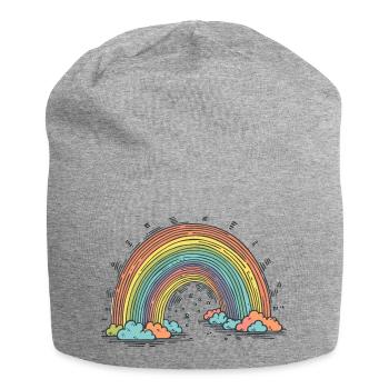 Rainbow - Jersey Beanie - heather grey - Front