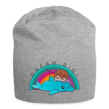 For big dreams - Jersey Beanie - heather grey - Front