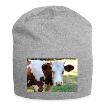 Affiche de vache - Bonnet en jersey - gris chiné - Devant