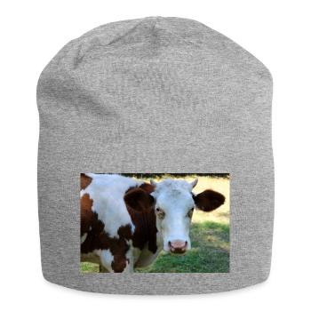 Affiche de vache - Bonnet en jersey - gris chiné - Devant