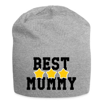 Best Mom - Mother's Day - Jersey Beanie - heather grey - Front