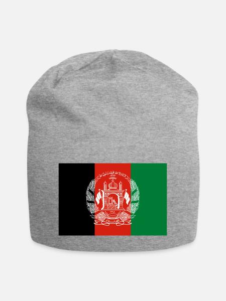 Afghanistan - Jersey-Beanie - Grau meliert