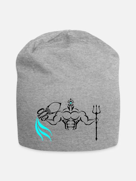 Alpha Aquarius Deluxe - Jersey-Beanie - Grau meliert