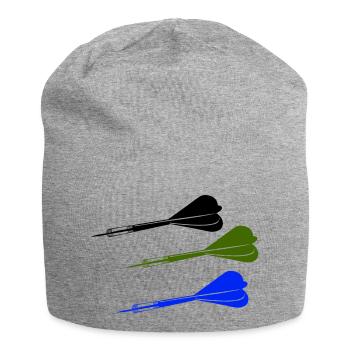 dartpfeile - Jersey-Beanie - Grau meliert - Vorne