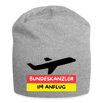 Chancelier fédéral à l’approche (Pour les élections au Bundestag de 2025) - Bonnet en jersey - gris chiné - Devant