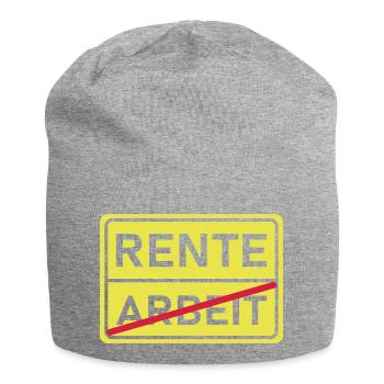 arbeit rente - Jersey-Beanie - Grau meliert - Vorne