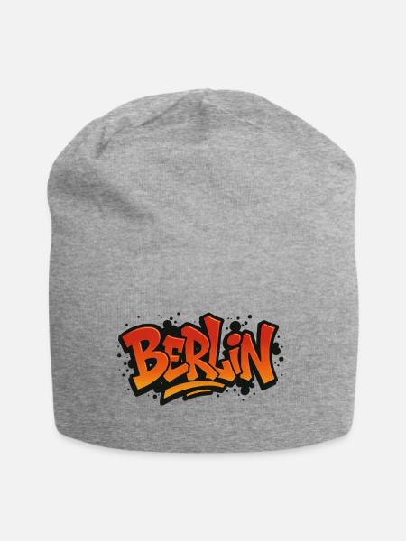Urban Flame – Berlin Graffiti Art - Jersey-Beanie - Grau meliert