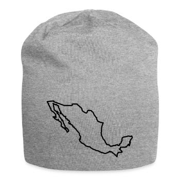 Mexico Outline - Jersey Beanie - heather grey - Front