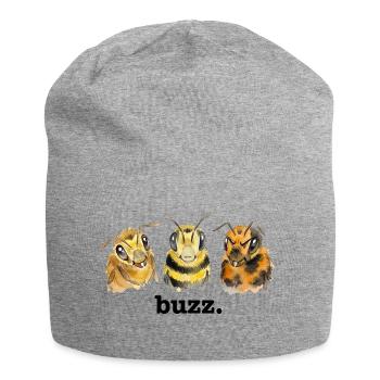 Bourdonnement des abeilles – Bourdonnement drôle pour les amateurs d’abeilles - Bonnet en jersey - gris chiné - Devant