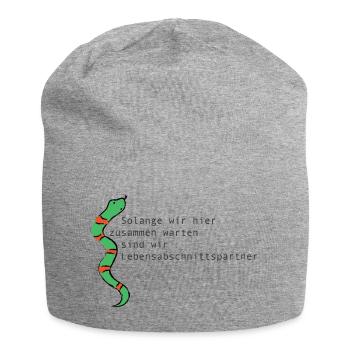 LIFE STAGE PARTNER - Jersey Beanie - heather grey - Front