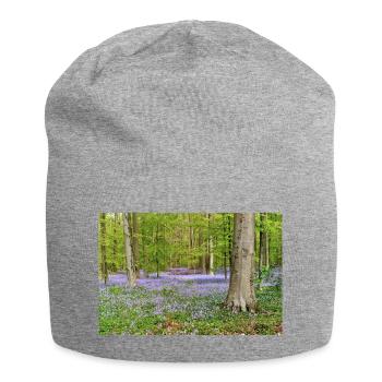 Woodland Bluebell Dawn - Jersey Beanie - heather grey - Front