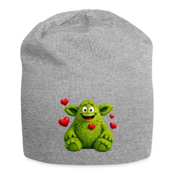 Monstre - Bonnet en jersey - gris chiné - Devant