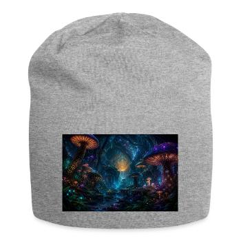 CYMATRIX TECHNOLOGIES Neon Fungal Forest of Luminaries - Jersey Beanie - heather grey - Front