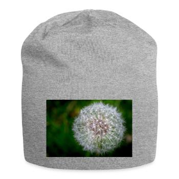 Pusteblume - Nahaufnahme - Jersey-Beanie - Grau meliert - Vorne