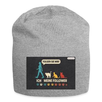 Ich meine follower Katzen Freund - Jersey-Beanie - Grau meliert - Vorne