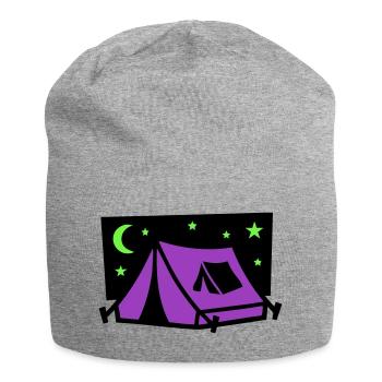 Logo de la soirée sous chapiteau du festival - Bonnet en jersey - gris chiné - Devant