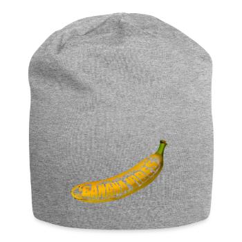Gelbe Banana Pop Art - Jersey-Beanie - Grau meliert - Vorne