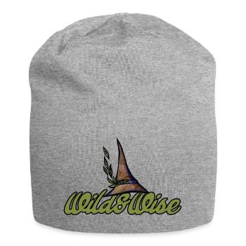 Wild & Wise Nature Wappen - Jersey-Beanie - Grau meliert - Vorne