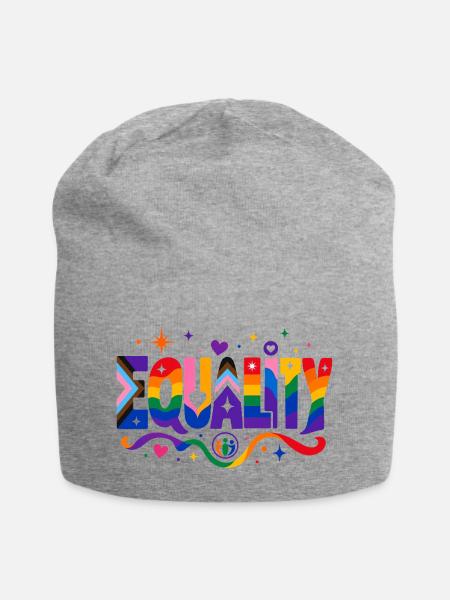 Equality Statement für Pride Fans CSD Outfit - Jersey-Beanie - Grau meliert