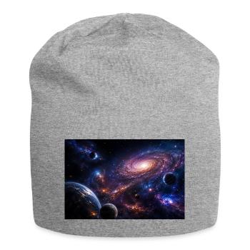 milky way - Jersey Beanie - heather grey - Front