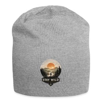 Stay Wild – Into the Wild | Vintage Outdoor - Jersey Beanie - heather grey - Front
