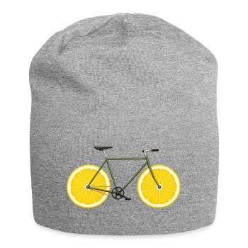 Bike Bike Lemons Funny - Jersey Beanie - heather grey - Front
