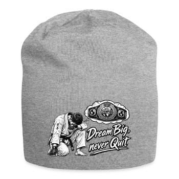 DreamBig Never Quit Karate - Jersey-Beanie - Grau meliert - Vorne