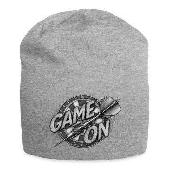 Game On Dartboard Druckmotiv - Jersey-Beanie - Grau meliert - Vorne