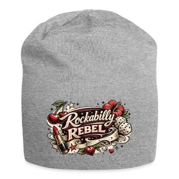 Rockabilly Rebel Tattoo Style - Jersey-Beanie - Grau meliert - Vorne