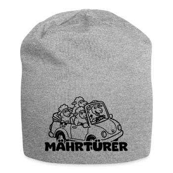 Märtyrer mit Tippfehler - Schafe am Steuer - Jersey-Beanie - Grau meliert - Vorne