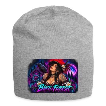 Neon Schwarzwald Pinup - Jersey-Beanie - Grau meliert - Vorne