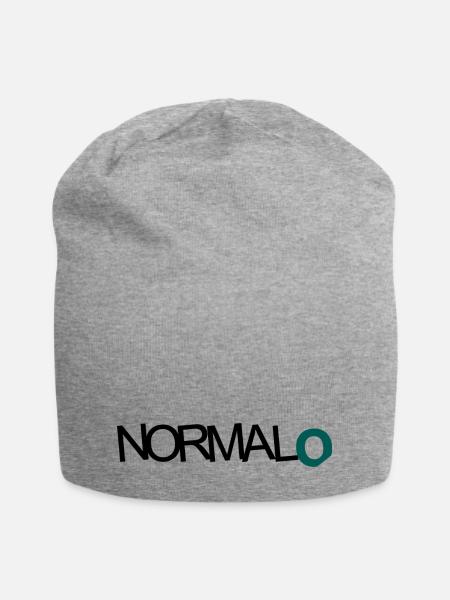 NORMAL O - Jersey-Beanie - Grau meliert