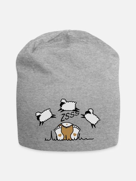 La compter les moutons - Bonnet en jersey - gris chiné