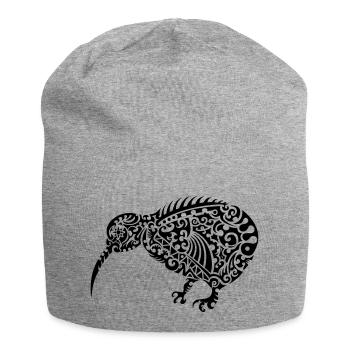 Kiwi Maori - Jersey-Beanie - Grau meliert - Vorne