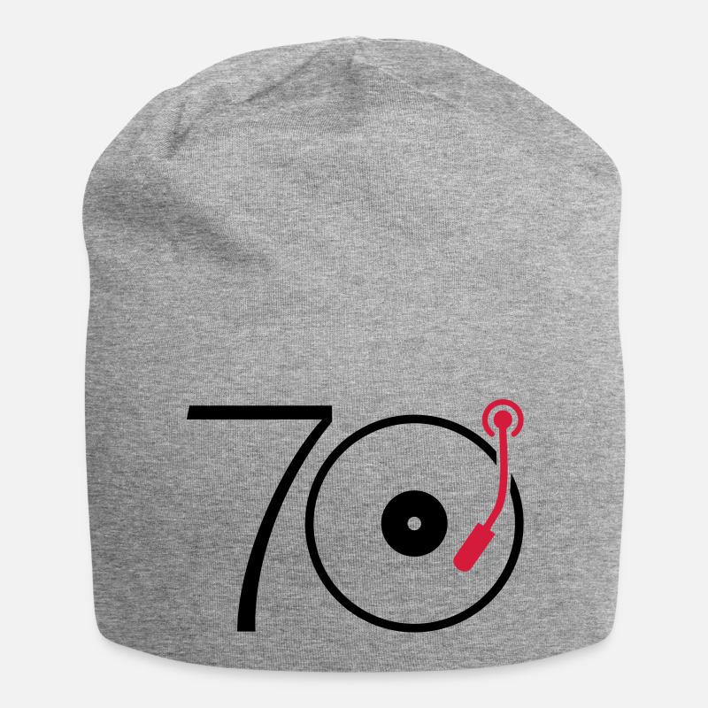 Musik der 70er - Jersey-Beanie - Grau meliert