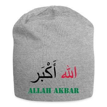 Allah Akbar - Jersey-Beanie - Grau meliert - Vorne