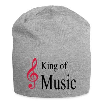 musik - Jersey-Beanie - Grau meliert - Vorne