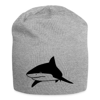 Hai-Tier - Jersey-Beanie - Grau meliert - Vorne