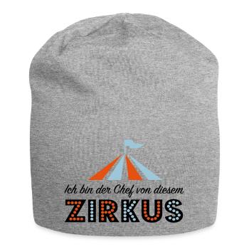 Zirkus - Jersey-Beanie - Grau meliert - Vorne