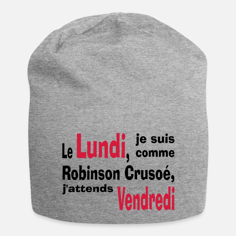 robinson crusoe - Bonnet en jersey - gris chiné