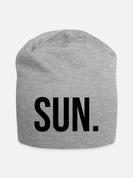 Sun. - Jersey-Beanie - Grau meliert