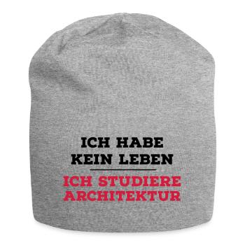 Architektur - Jersey-Beanie - Grau meliert - Vorne