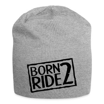 Born 2 Ride - Bonnet en jersey - gris chiné - Devant