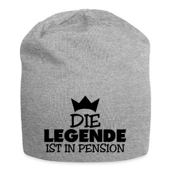 die legende ist in pension - Jersey-Beanie - Grau meliert - Vorne
