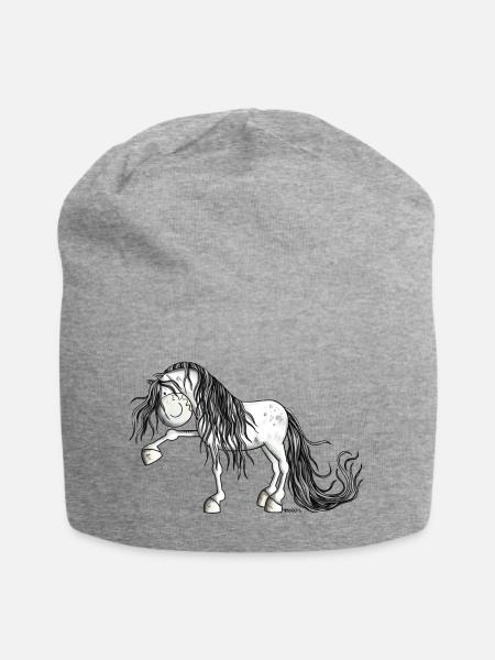 Lustiger Andalusier - Jersey-Beanie - Grau meliert