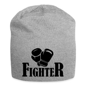 fighter - Jersey-Beanie - Grau meliert - Vorne