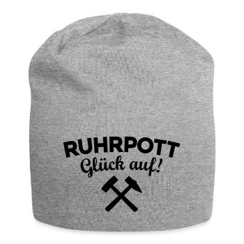 Ruhrpott Glück Auf Ruhrgebiet - Jersey-Beanie - Grau meliert - Vorne